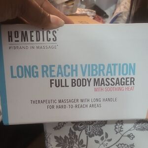 Homedics Blue and White Long Reach Massager